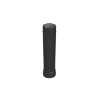 Труба L-500 Grill'D EU, AISI 304 0,8мм (D115), черный (термостойкая краска)
