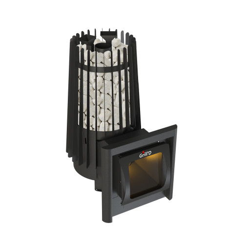 Дровяная банная печь Grill'D Cometa Vega 180 Long Window Max