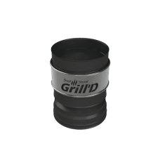 Оголовок-дефлектор К Grill'D AISI 430 0,5мм/ЖС 0,5мм (D115/250) черный (термостойкая краска)