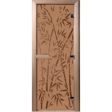 Дверь Doorwood Бамбук и бабочки Бронза матовая