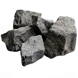 Камни для бани Габбро-диабаз колотый мешок 20кг