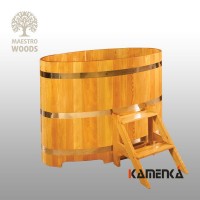 Купель Maestro Woods овальная 0,59x1,06 H=1,10м из лиственницы