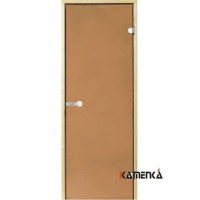 Дверь Harvia SТG 9x19 сосна/бронза